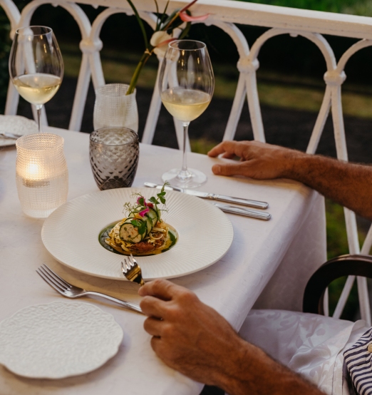Elegant lunch menu experience at Le Château de Bel Ombre
