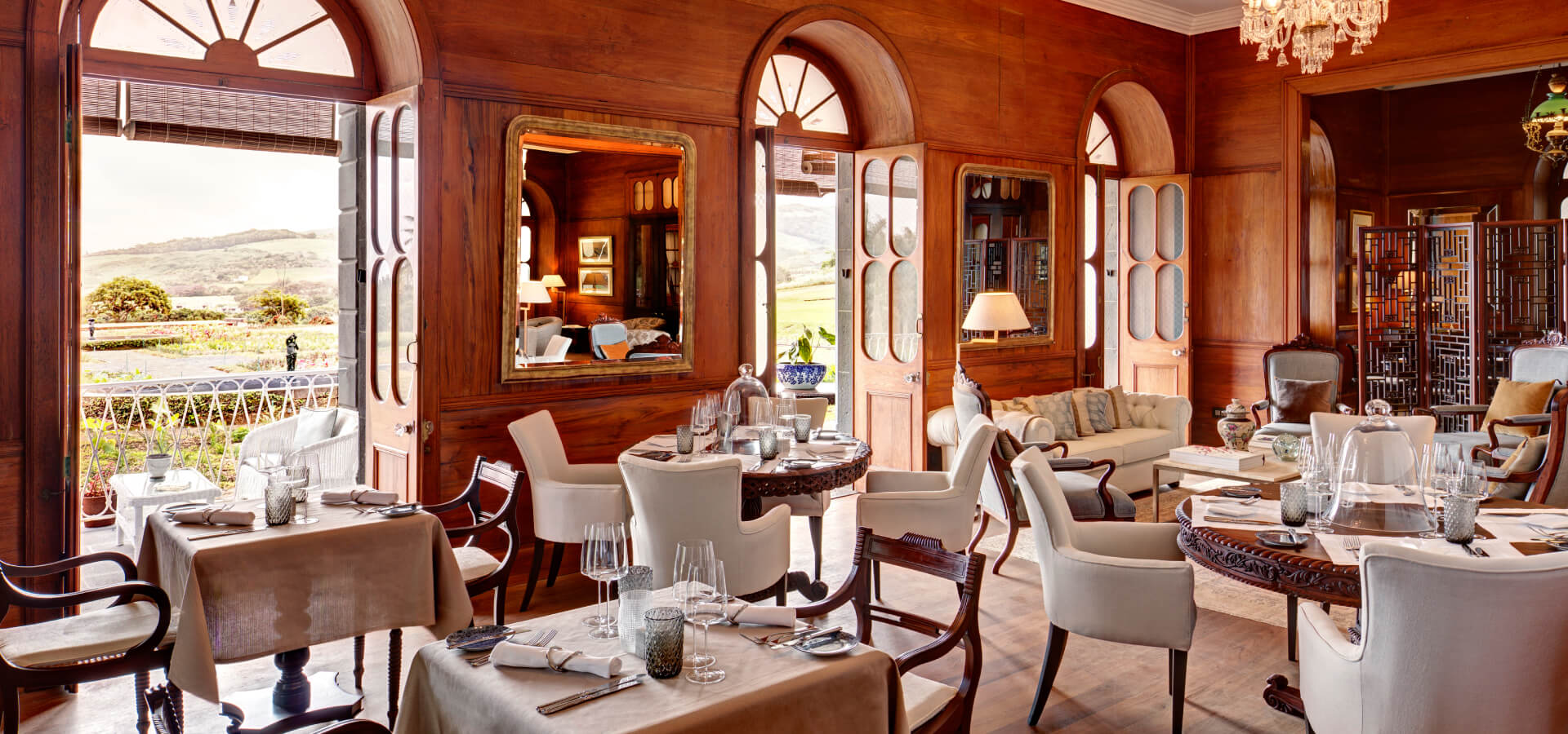 Interior Living Room of Le Château de Bel Ombre
