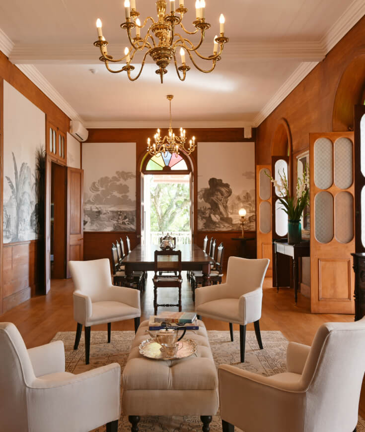 Couple Romantic Evening Dinner at Le Château de Bel Ombre